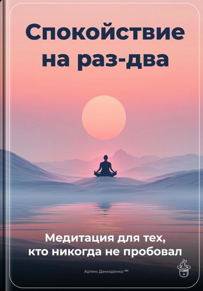 Обложка книги  «Спокойствие на раз-два: Медитация для тех, кто никогда не пробовал»