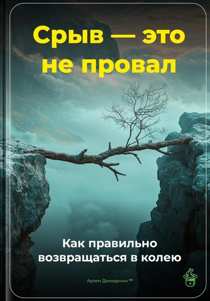 Обложка книги  «Срыв – это не провал: Как правильно возвращаться в колею»