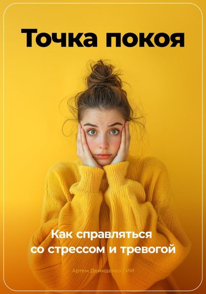 Обложка книги  «Точка покоя: Как справляться со стрессом и тревогой»
