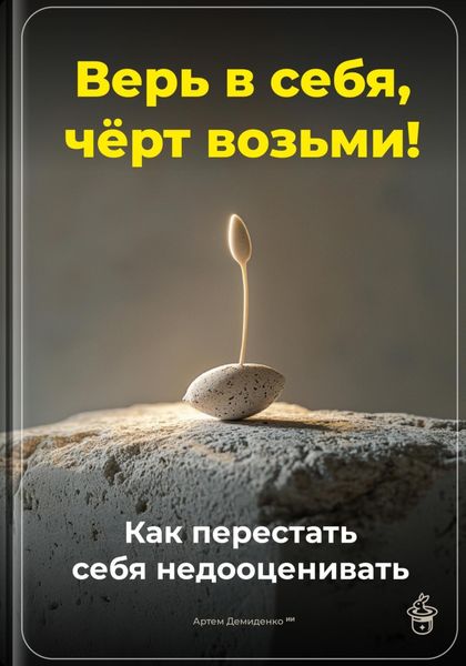 Обложка книги  «Верь в себя, чёрт возьми: Как перестать себя недооценивать»