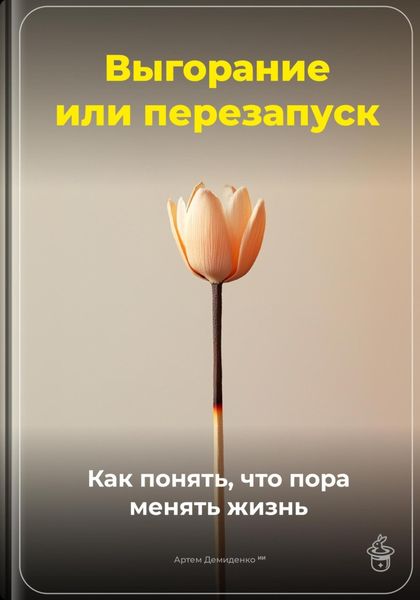 Обложка книги  «Выгорание или перезапуск: Как понять, что пора менять жизнь»