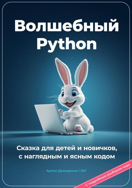 Обложка книги  «Волшебный Python. Сказка для детей и новичков, с наглядным и ясным кодом.»