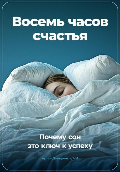 Обложка книги  «Восемь часов счастья: Почему сон это ключ к успеху»