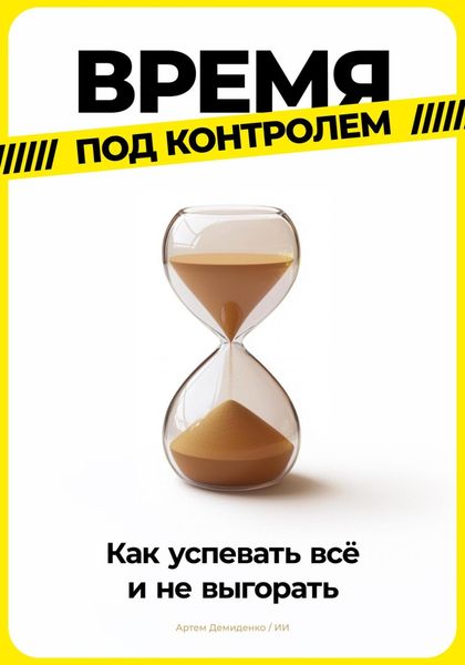 Обложка книги  «Время под контролем: Как успевать всё и не выгорать»