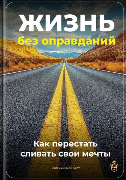 Обложка книги  «Жизнь без оправданий: Как перестать сливать свои мечты»