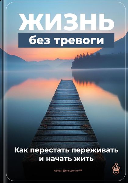 Обложка книги  «Жизнь без тревоги: Как перестать переживать и начать жить»