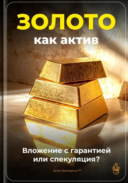 Обложка книги  «Золото как актив: Вложение с гарантией или спекуляция?»