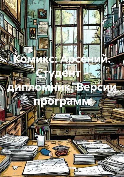 Обложка книги  «Комикс: Арсений. Студент – дипломник. Версии программ»