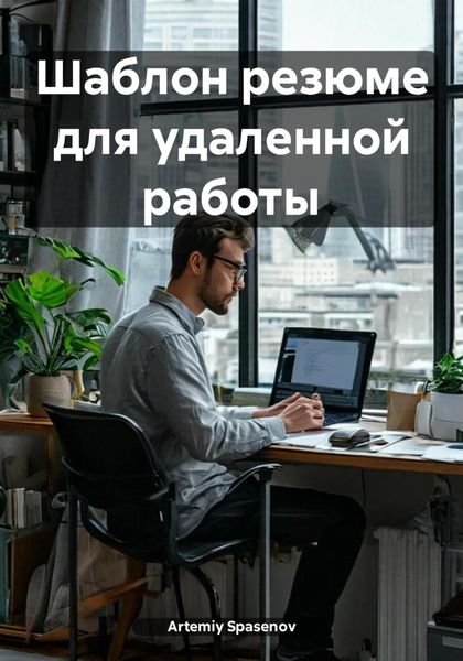 Обложка книги «Шаблон резюме для удаленной работы»