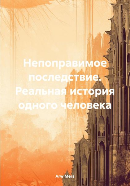 Обложка книги  «Непоправимое последствие. Реальная история одного человека»