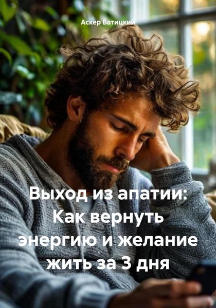 Обложка книги «Выход из апатии: Как вернуть энергию и желание жить за 3 дня»