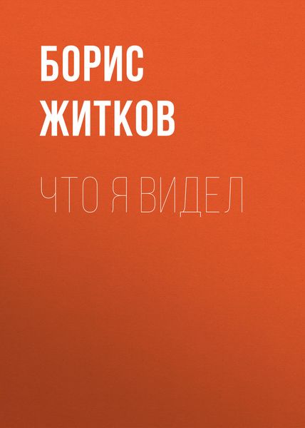 Обложка книги  «Что я видел»