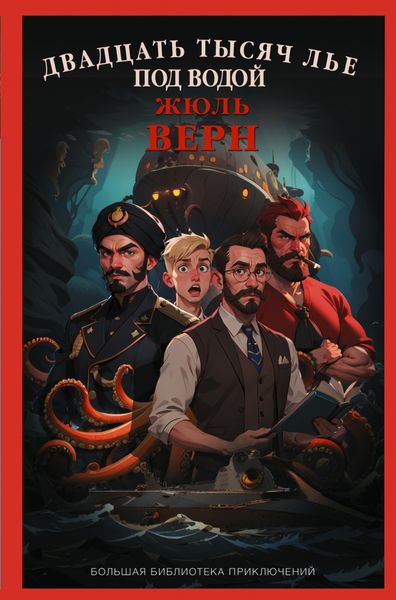 Обложка книги  «Двадцать тысяч лье под водой»