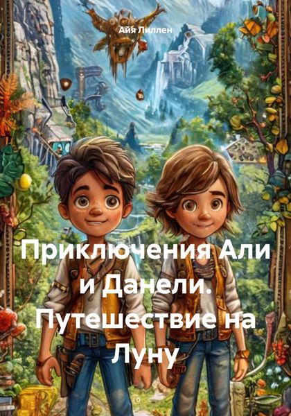 Обложка книги  «Приключения Али и Данели. Путешествие на Луну»