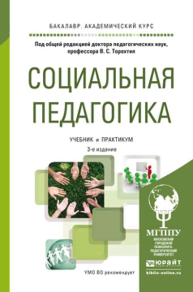 Обложка книги  «Социальная педагогика. Учебник и практикум для академического бакалавриата»