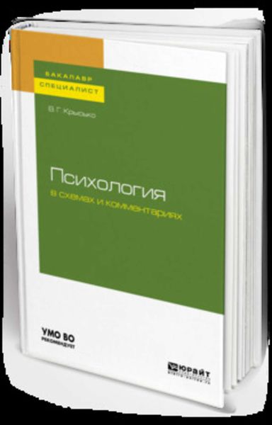 Обложка книги  «Психология в схемах и комментариях. Учебное пособие для бакалавриата и специалитета»