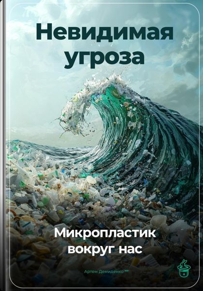 Обложка книги  «Невидимая угроза: Микропластик вокруг нас»