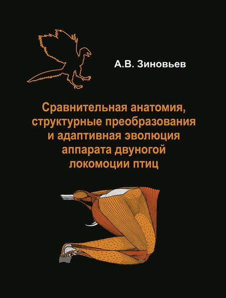 Обложка книги  «Сравнительная анатомия, структурные преобразования и адаптивная эволюция аппарата двуногой локомоции птиц»