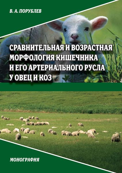 Обложка книги  «Сравнительная и возрастная морфология кишечника и его артериального русла у овец и коз»