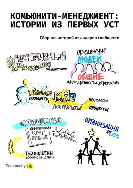 Обложка книги  «Комьюнити-менеджмент: истории из первых уст. Сборник историй от лидеров сообществ»