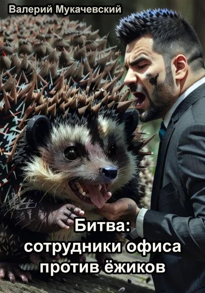 Обложка книги  «Битва: сотрудники офиса против ёжиков»