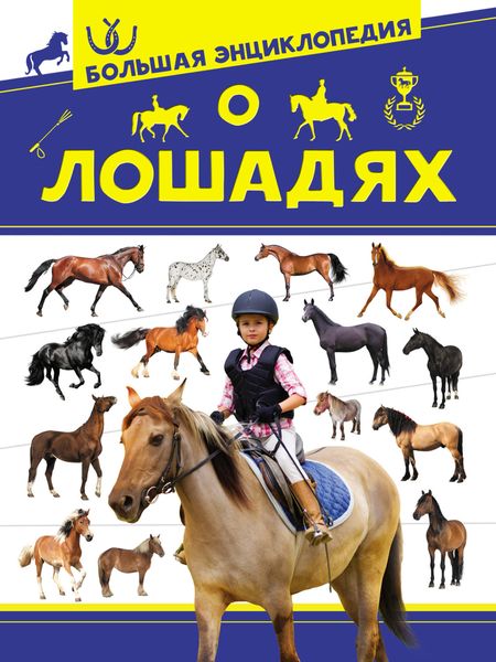 Обложка книги  «Большая энциклопедия о лошадях»