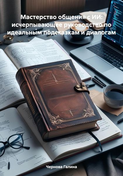 Обложка книги «Мастерство общения с ИИ: исчерпывающее руководство по идеальным подсказкам и диалогам»