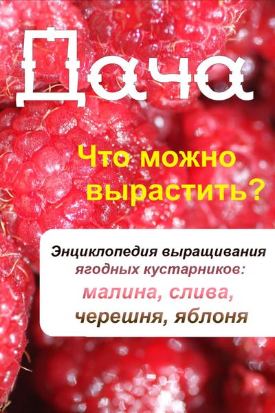 Обложка книги  «Что можно вырастить? Энциклопедия выращивания ягодных кустарников: малина, слива, черешня, яблоня»