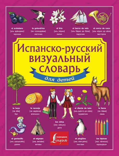 Обложка книги  «Испанско-русский визуальный словарь для детей»