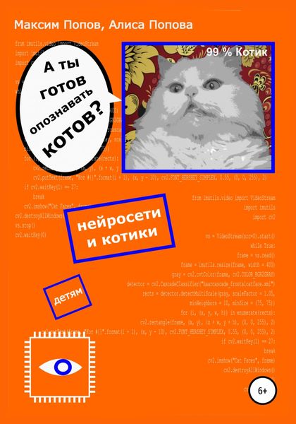 Обложка книги  «А ты готов опознавать котов? Нейросети и котики – детям»