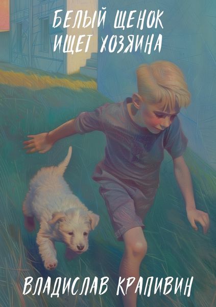 Обложка книги  «Белый щенок ищет хозяина»