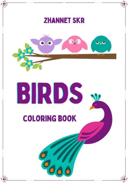 Обложка книги  «Birds. Coloring Book»