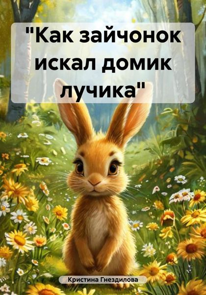 Обложка книги  ««Как зайчонок искал домик лучика»»