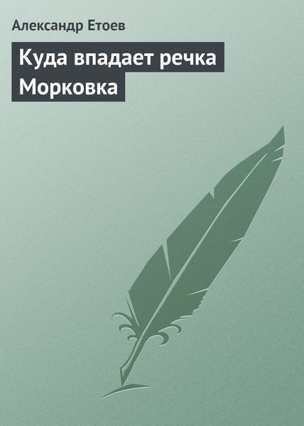 Обложка книги  «Куда впадает речка Морковка»