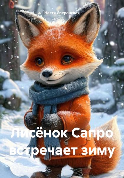 Обложка книги  «Лисёнок Сапро встречает зиму»