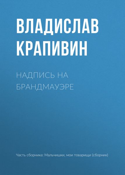 Обложка книги  «Надпись на брандмауэре»