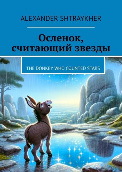Обложка книги  «Осленок, считающий звезды. The Donkey Who Counted Stars»