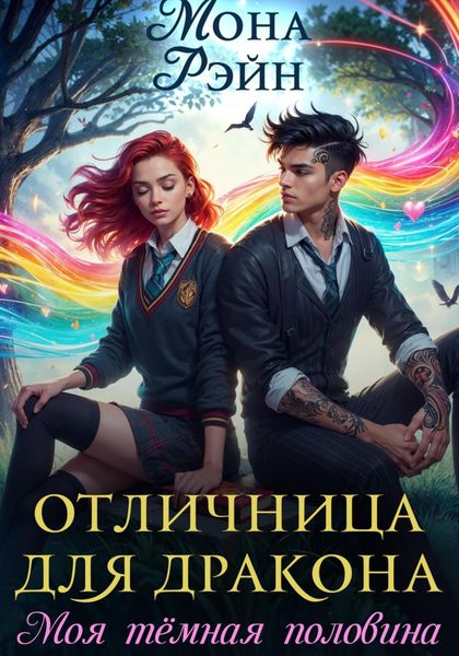 Обложка книги  «Отличница для дракона. Моя тёмная половина»