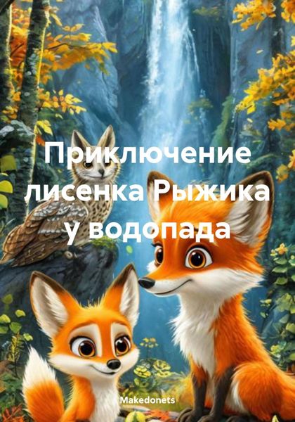 Обложка книги  «Приключение лисенка Рыжика у водопада»