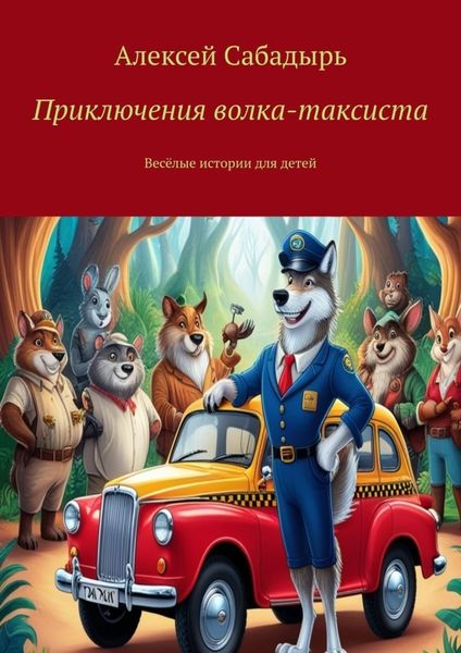 Обложка книги  «Приключения волка-таксиста. Весёлые истории для детей»