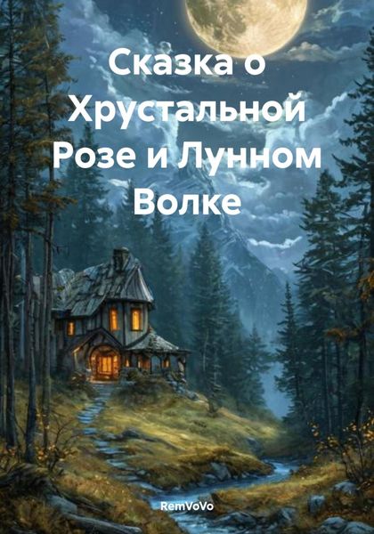 Обложка книги  «Сказка о Хрустальной Розе и Лунном Волке»