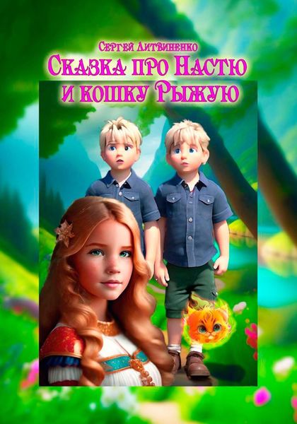 Обложка книги  «Сказка про Настю и кошку Рыжую»