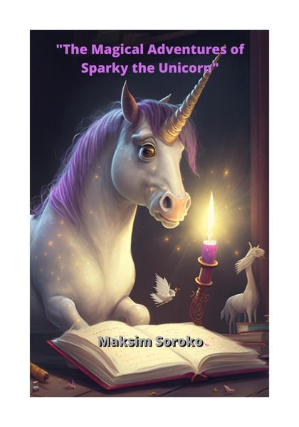 Обложка книги  «The Magical Adventures of Sparky the Unicorn»