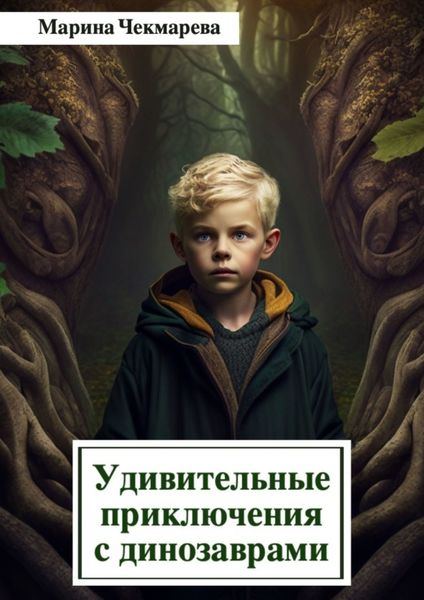 Обложка книги  «Удивительные приключения с динозаврами»
