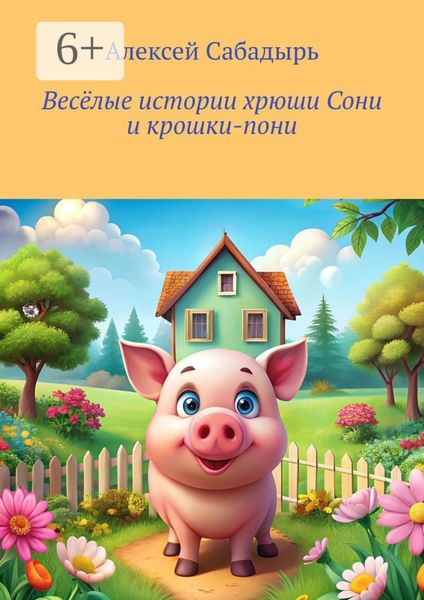 Обложка книги  «Весёлые истории хрюши Сони и крошки-пони»