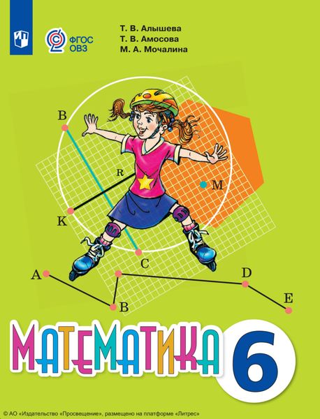 Обложка книги  «Математика. 6 класс»
