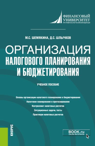 Обложка книги  «Организация налогового планирования и бюджетирования. (Бакалавриат, Магистратура). Учебное пособие.»