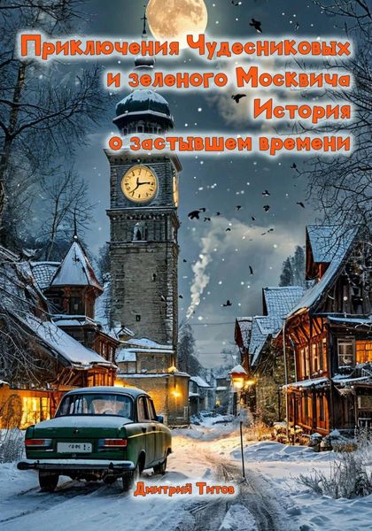 Обложка книги  «Приключения Чудесниковых и зеленого Москвича. История о застывшем времени»
