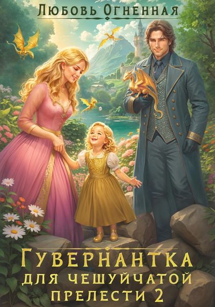 Обложка книги  «Гувернантка для чешуйчатой прелести. Переполох в королевском дворце»