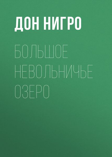 Обложка книги  «Большое невольничье озеро»